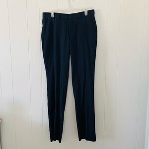Men's Navy Dress Pants - Classic Straight Fit